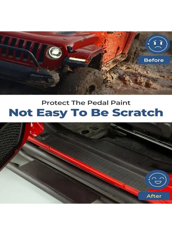 Jeep JL Welcome Pedal Threshold Strip Protector Kit for 2018 2024 Unlimited - Image 4